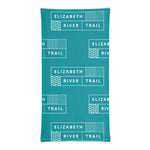 Load image into Gallery viewer, ERT White on Teal Neck Gaiter
